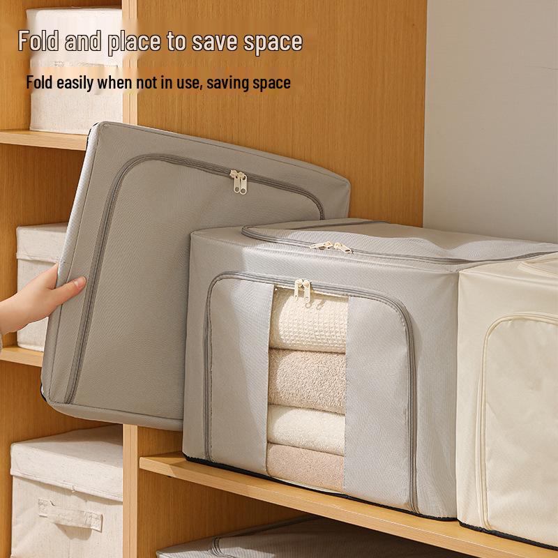 Foldable Fabric Clothes Storage Box - Large Capacity, Dustproof & Moisture-Proof