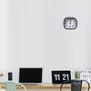 Plastic Alarm Clock Small Desktop Clock Luminous Hands Quiet Operation Clear Alarm Sound for Bedroom Home Office