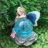 Solar luminous flower fairy shaped ornaments outdoor courtyard garden balcony landscape atmosphere lights automatically illuminate at night