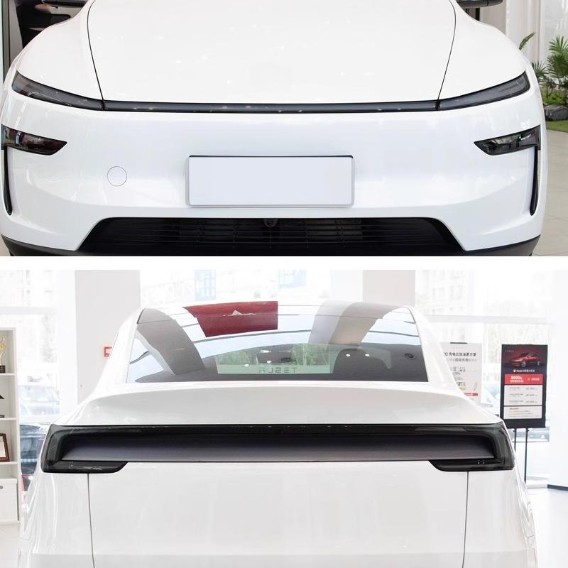 For Tesla Model Y Juniper 2025 Smoked Black Headlight Film TPU Transparent Tail Light Protective Film Waterproof Car Accessories