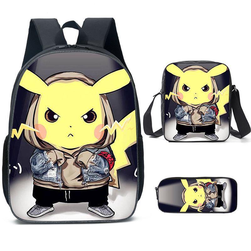 Primary And Secondary School Students Schoolbag Cartoon Backpack Breathable And Wear-Resistant Children'S Backpack Satchel Pencil Bag Set