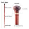 Red Round Wooden Bamboo Joint Walking Stick Decorative Cospaly Party Wood Walking Cane Halloween Mace Wand Crosier 89cm