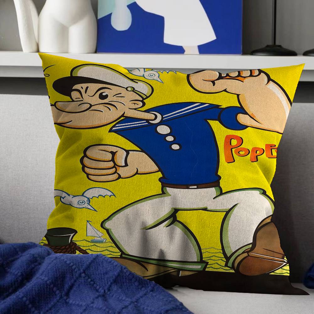 Anime PPopeye The Sailor Pillow Cushion Cover Pillowcase Living Room Sofa Home Decor Customized