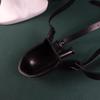 Adjustable Mouth Gag with Funnel for Deep Throat Training and Humanoid Toilet Roleplay