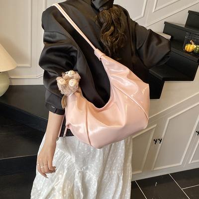 Fashion Pleated Small Bag Women's New Summer Popular Versatile Single Shoulder Underarm Bag Crossbody Dumpling Bag