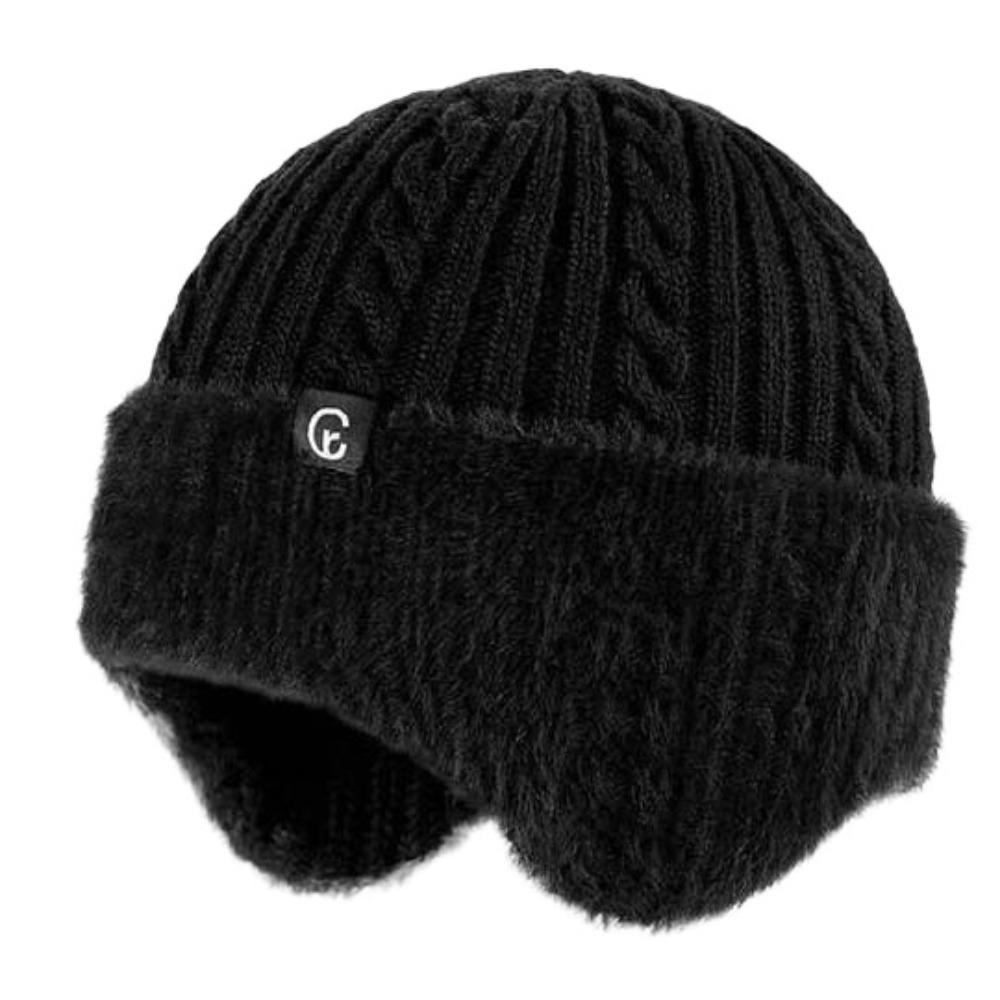 Fleece Scarf and Hat Set Soft Knitted Scarf Balaclava Hat Hooded Thermal Cap  Keep Warm