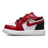 Air Jordan 1 Low TD Reverse Black Toe Buty dla niemowląt Czerwono-białe Gym-Red CI3436-163