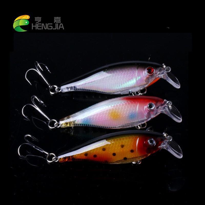 HENGJIA 3.3''/8.5cm Crankbait Sladkovodní Nástrahy na Štiku Pstruha Nářadí 3ks Hloubka 1-2m
