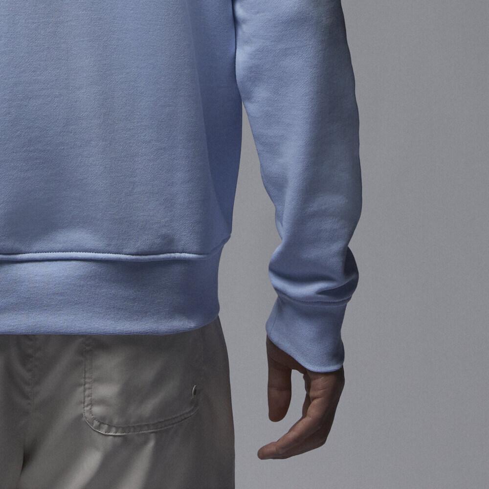 Jordan Essentials Solid Crew Neck Sweatshirt Men Tops Light-Teal FQ1865-425