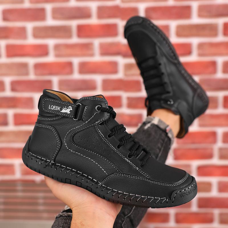 

Лоферы Мужские Шикарные Рабочие Ботинки Одна Нога Рабочая Обувь Туфли Мужские Ковбойские Коричневые Ботинки Повседневные Кроссовки Обувь на Платформе 40