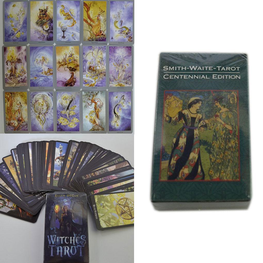 78Pcs Rider Waite Tarot Deck Cards English Full Version Commemorative Edition