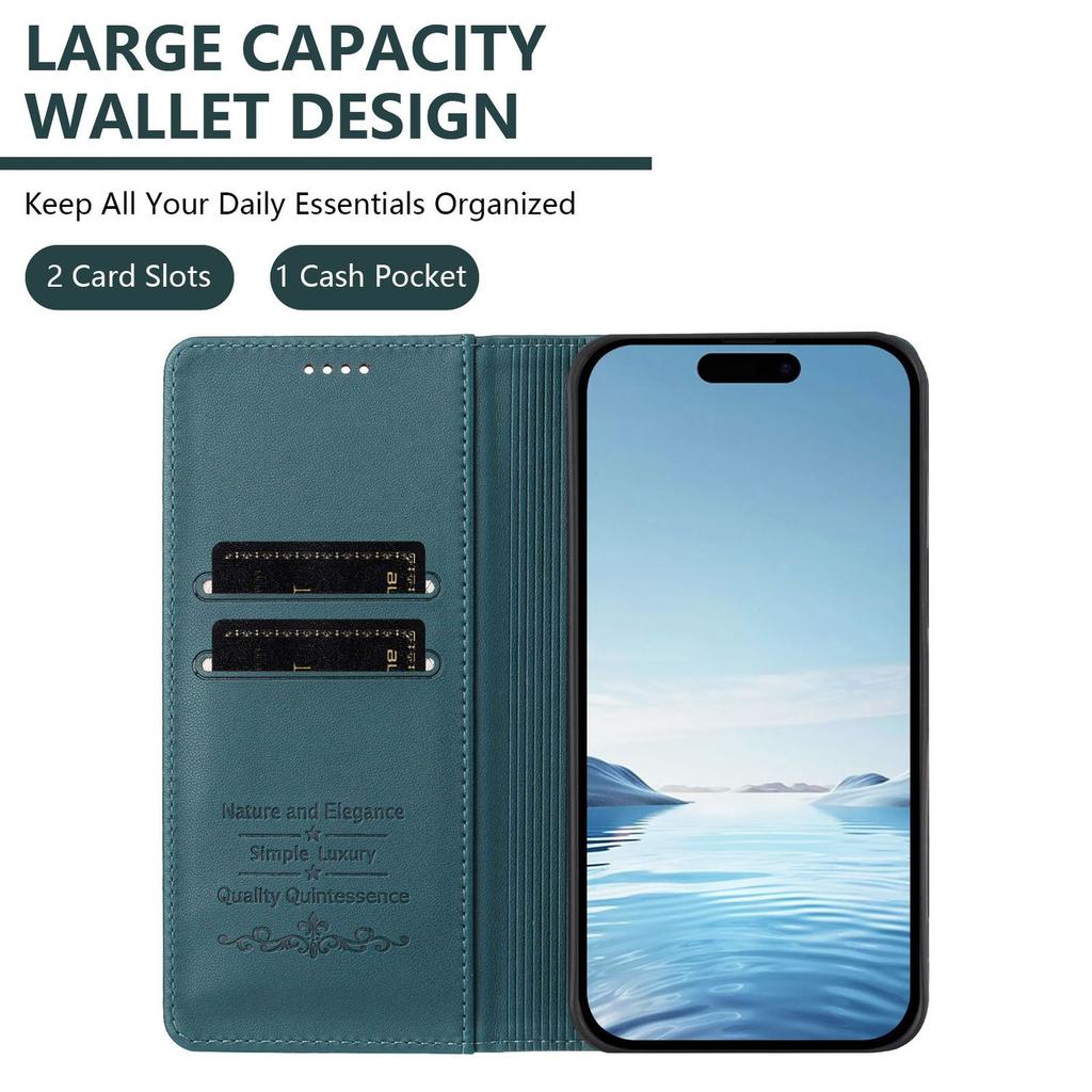 Brieftaschen-Flip-Case für Samsung Galaxy A57 A37 A26 A36 A56 A55 A35 A25 A24 A34 A54 A33 A53 A73 4G 5G RFID-Blockierend Magnetischer Verschluss Abdeckung