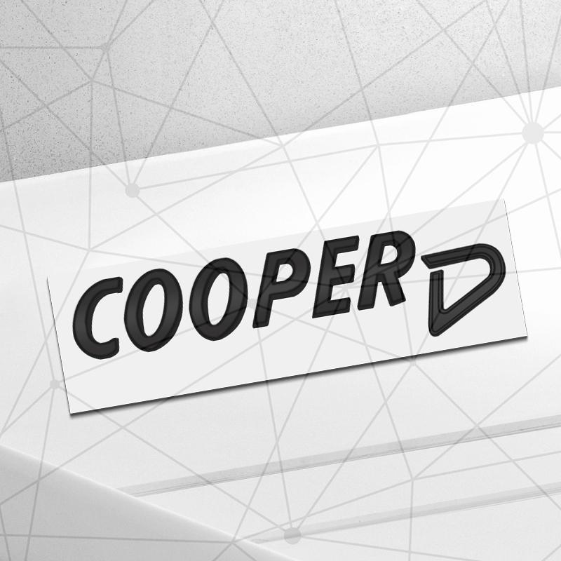 3D Auto Metal Cooper S SD Badge Car Rear Trunk Emblem Sticker LOGO Decor For Mini Cooper ONE Clubman Paceman JCW R56 R58 R59 F60