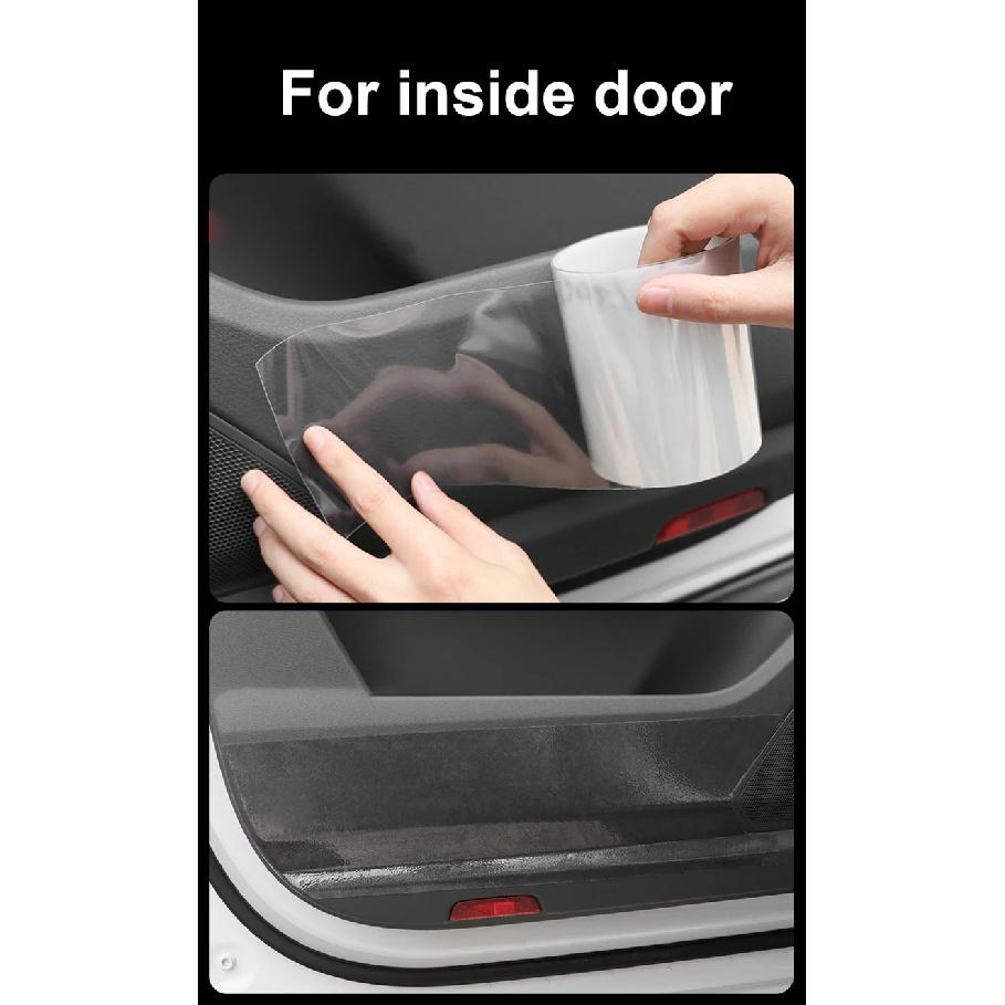 Car Door Protector Stickers Transparent Car Door Threshold Film Anti Scratch Door Edge Bumper Protector Sticker Car Decoration