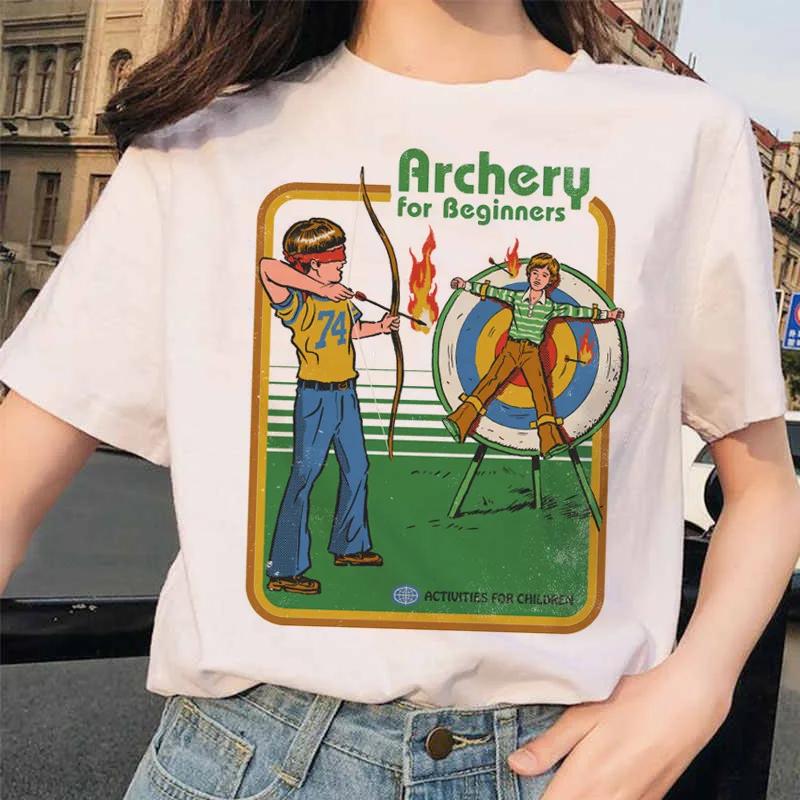 Pojďme vyvolávat démony Estetické tričko Dámské Letní Ležérní Harajuku Kreslený potisk Satan Krátký rukáv Topy Camiseta Mujer