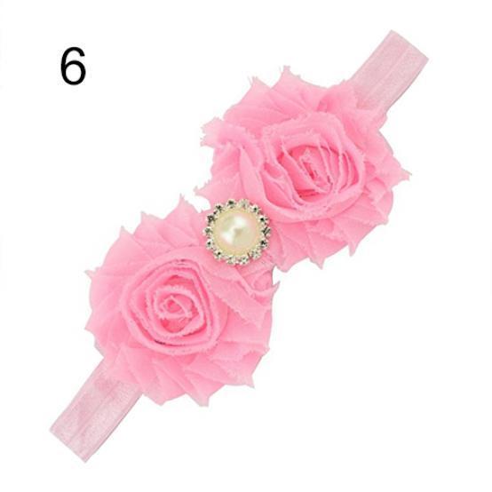 

Для маленьких девочек повязка на голову с искусственным жемчугом и стразами и цветком, повязка на голову, головной убор