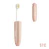 2 In1 Mini Travel Toothbrush Foldable Portable Small Dental Brush Space-saving Soft Tooth Brush Adult Toothbrush