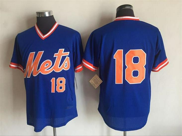 New York Mets Retro Embroidered Baseball Jersey