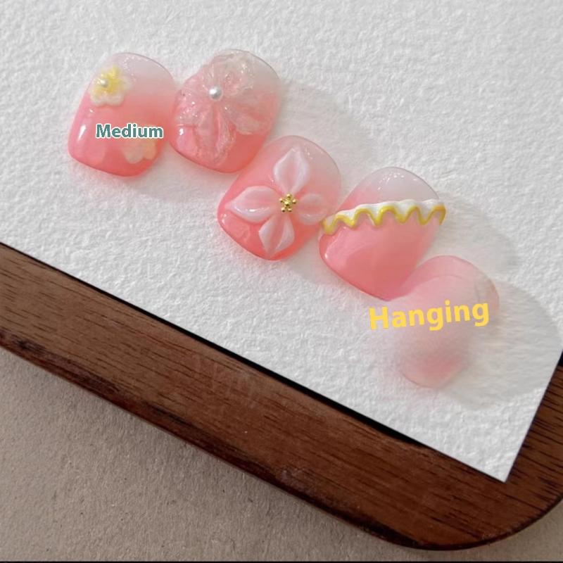 Wood Double Headed Nail Art Brush Carving Flower Painting Pen Mixing Pen Diy Manicure Tool Multifunctional