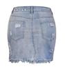 2022 Women's Tassel Ripped Stretch Denim A-line Wrap Skirt