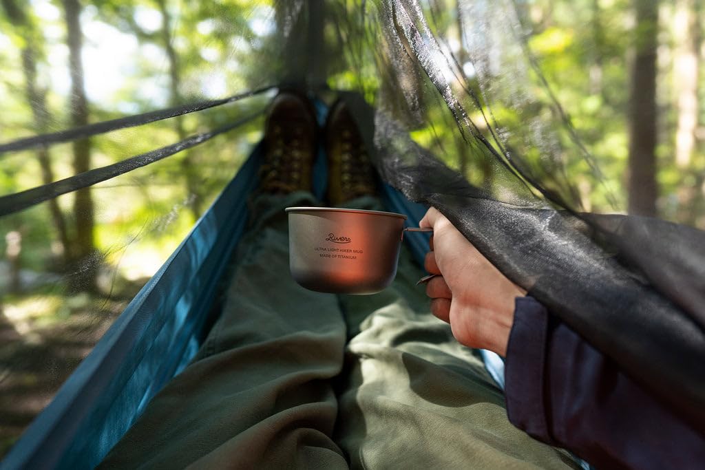 Rivers Ultralight Hiker Silver Mug, 320ml,