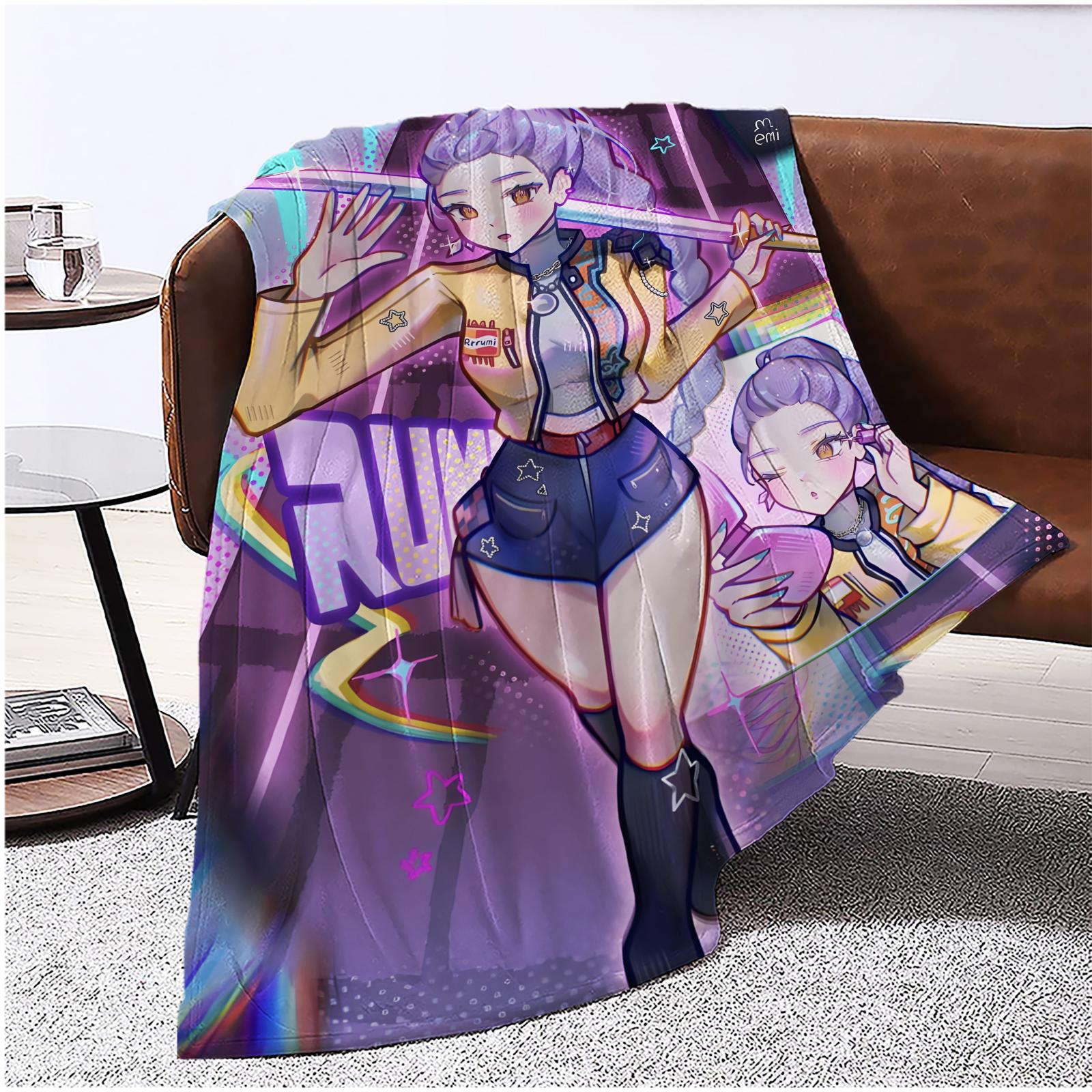

150*200cmFlannel Digital Printed Blanket Conditioning Blanket Sofa Blanket Girl Gift One Size