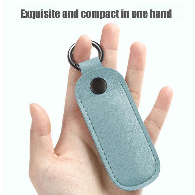 Leather U Disk Pouch Key Ring Holder Usb Flash Drive Storage Bag Pendrive Protective Cover Memory Stick Case