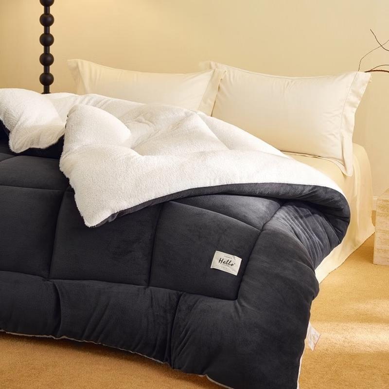 Mling Milk Velvet Imitation Lamb Wool Warm Comforter