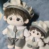 20Cm Cotton Doll Clothes Plush Doll Diy Clothing Cat Ear Uniform Hoodie Cool Jacket No Attribute Dolls Accessories