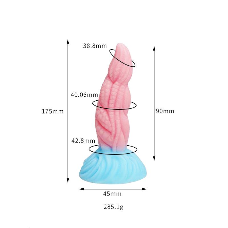 Thousand Hundred Fun Silicone Dildo - Female Erotic Toy for Anal Insertion & Masturbation