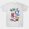Men Black Print T-shirt The Bird Is The Word No-Cut Transfer Paper Print Cotton Tshirt