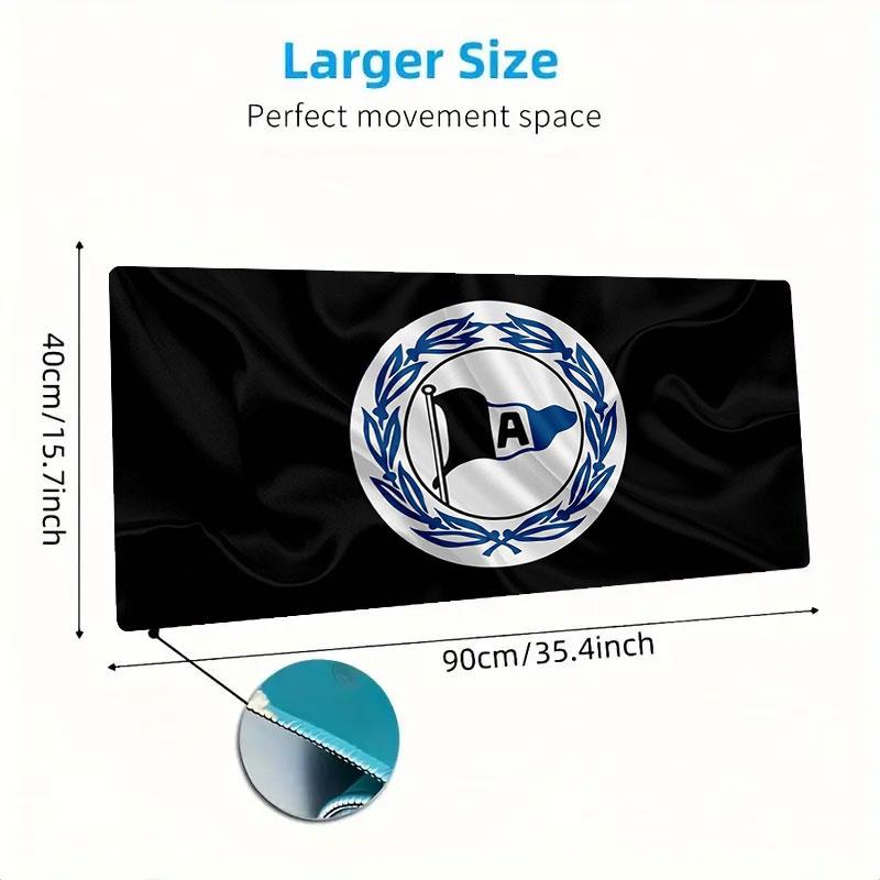 DSC Arminia Bielefeld Large Size Mouse Pad Large Gaming Table Cushion Non-slip Laptop Tablet Big Mousepad XXL Mat Mini PC Playmat With Lock edge