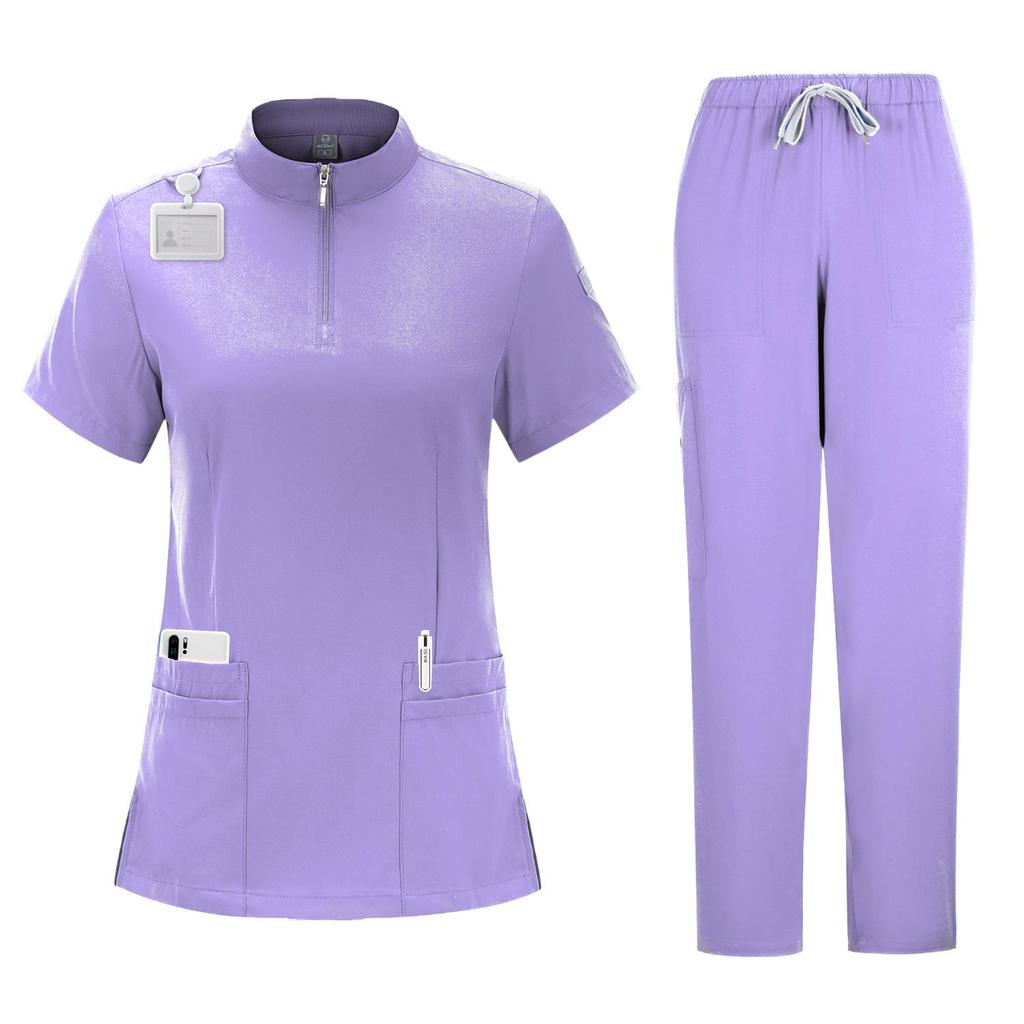 Women's Short Sleeve Spa and Salon Uniform Shirt 