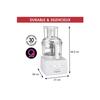 Robot multifonction magimix 18590f cs5200xl - blanc - 3,6l - 1100w - accessoires inclus