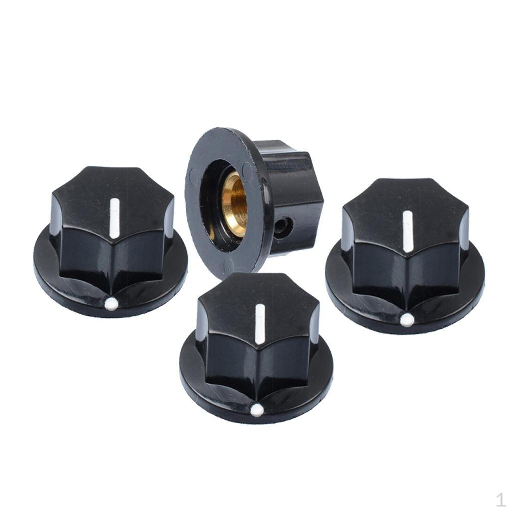 

4 шт. колпачок для электрогитары, черный