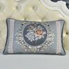 Jacquard Throw Pillowcase European Single Sofa Cushion Embroidered Rectangular Living Room Sofa Back Pillow Covers