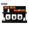 Reusable Holiday Counting Tool Halloween Countdown Calendar, Days Until Tabletop Ornament, Block Indoor Festive Table Ornament Advent Calendar