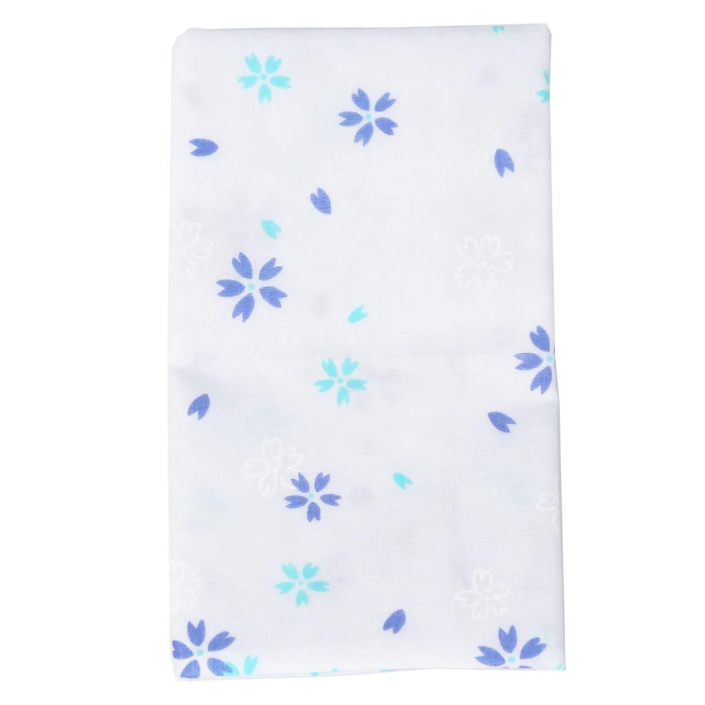 WKG Soft and Fluffy Gauze Tenugui Hand Set of Made In Japanese Blue Sakura Small Japanese Rabbit Owl (Tenugui Towels), 5, Japan, Senshu, Pattern,