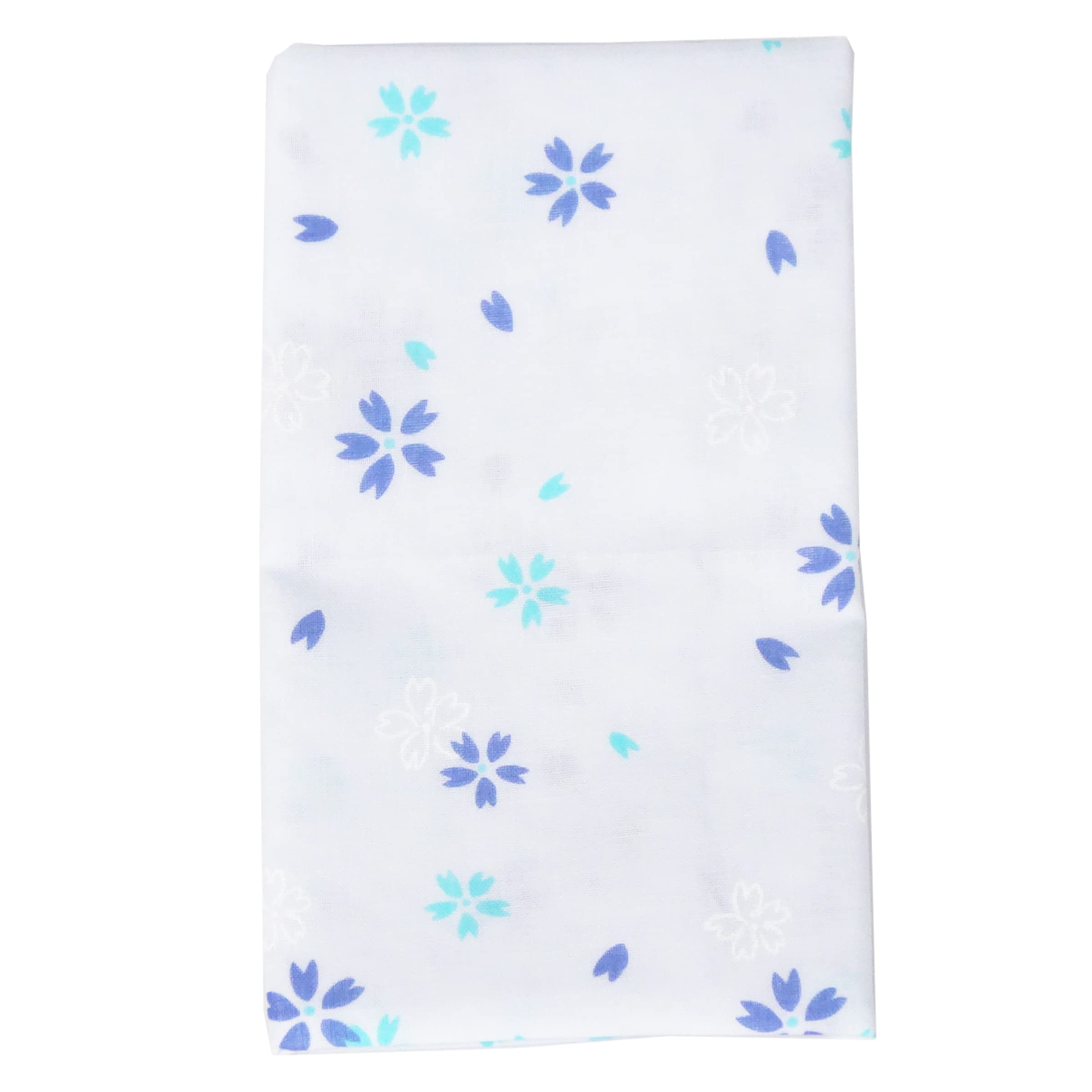 

WKG Gauze Tenugui 1 Made in Japanese 02 Sakura 1 (Tenugui) - Piece, Japan, Senshu, Pattern, Double-Layered, (Blue)