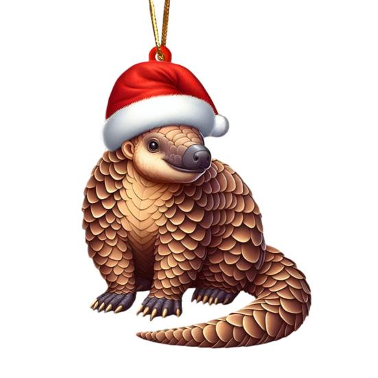 

Рождественские украшения для елки Акриловый мультяшный животный подвесной талисман для зеркала заднего вида автомобиля 2D плоский кулон кошка/собака/медведь/кролик для рождественской елки Автомобильный интерьер P