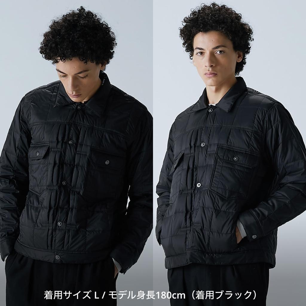 Taion Down Jacket Black Men's 109GJ,