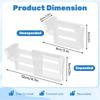 Refrigerator Dividers Clip,Adjustable Plastic Organizer Tools,Fridge Door Retractable Snap-on Space Separators Kitchen Storage