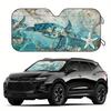 Sea Turtles Starfish RV Windshield Sun Shade UV Protection Sun Visor for Trucks SUVs RVs Durable Awning Cover Accessory 1pc