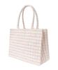 Maison de FLEUR Tweed Square Tote M Bag, Beige, 8A43F0J3300