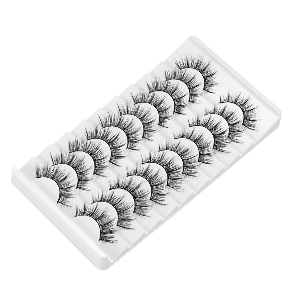 Handmade False Eyelashes Full Strip Fake Eyelash 3D Faux Mink Lash  Eye Lash Extension