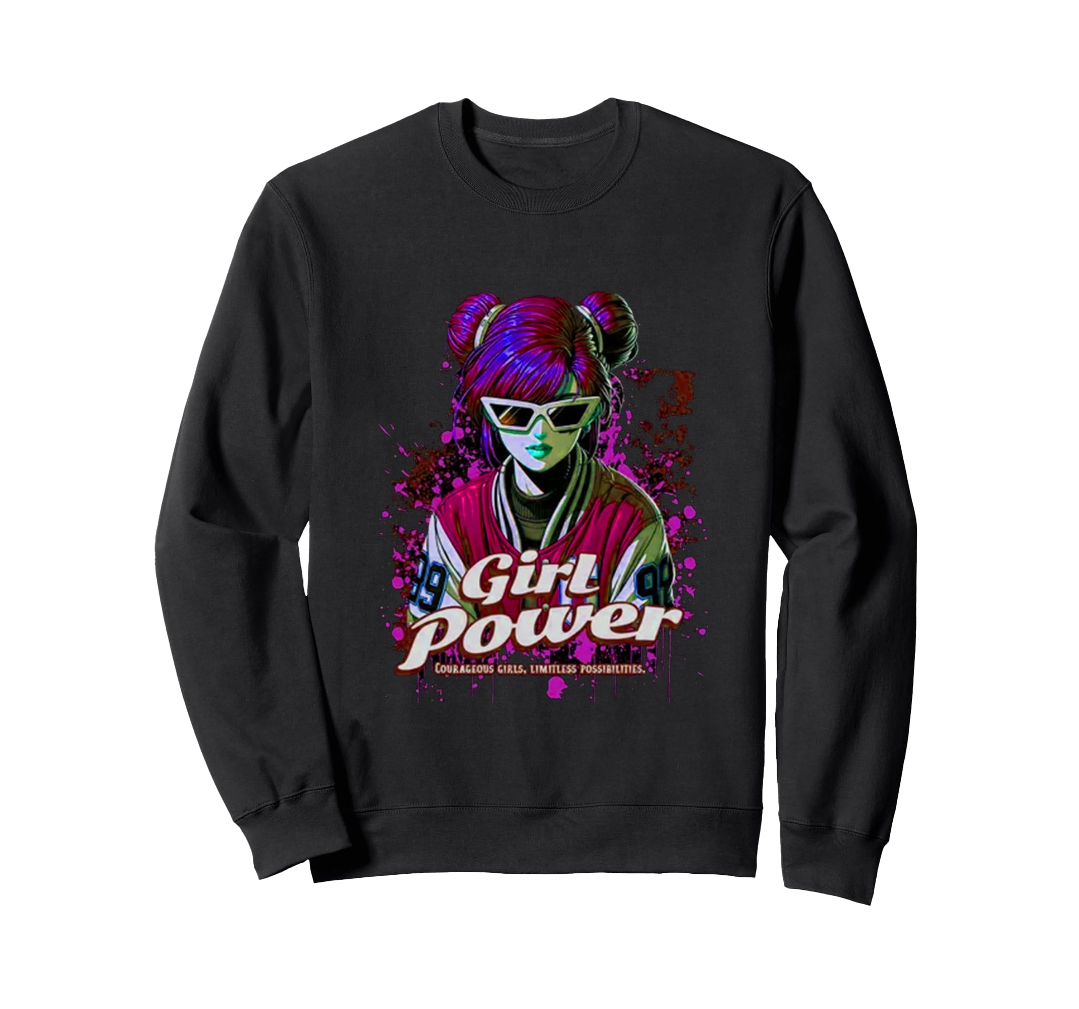 Japanese anime cute fox Manga, merchandise, design, men s, women s, kids sweatshirts. чёрный