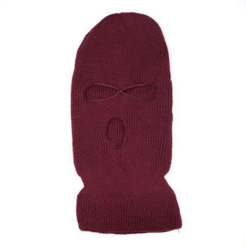 Men's Hat Winter Riding Windproof,Warm and Neck Protecting Hat Personalized Three Hole Thickened Ear Protecting Knitted Hat,Headgear Hat