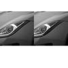 For Jaguar F-TYPE 2013-2024 Carbon Fiber Headlight Header Lamp Brow Car Accessories Exterior Decorative Cover Sticker Auto Trim