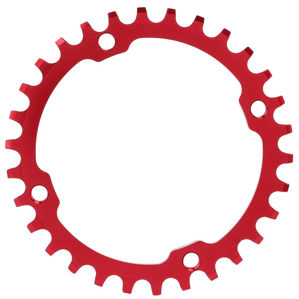 104BCD Single Speed Chainring Aluminum Alloy 30T Chainring Crank Accessories for Mountain BikeRed