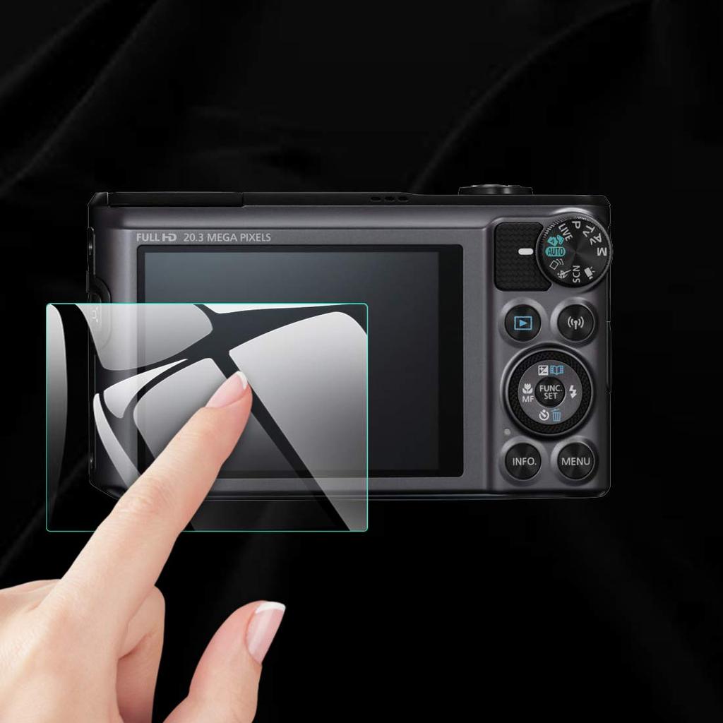 EternalStars Camera Screen Protector with 9H Full and Compatible with the Canon PowerShot SX720 HS 3-Piece Hardness, Coverage,